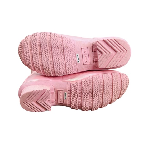 Hunter Glossy Pink Boots size 4B/5G - Picture 5 of 7